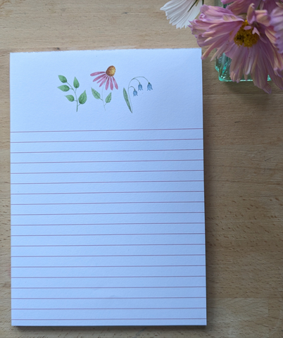 Lined Notepad - Spring Flowers
