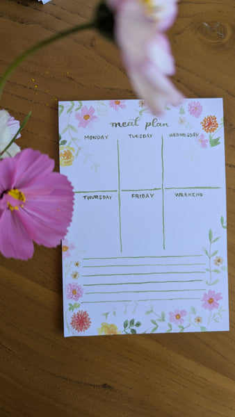 Meal Planner - Summer Floral