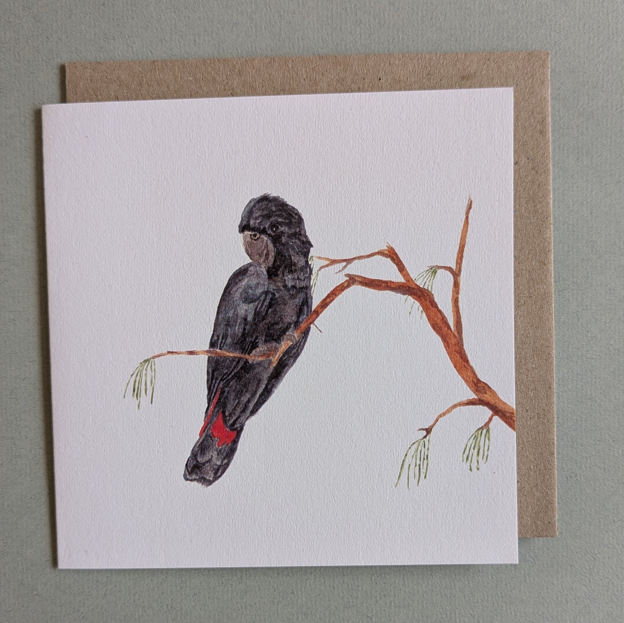 Black Cockatoo Card