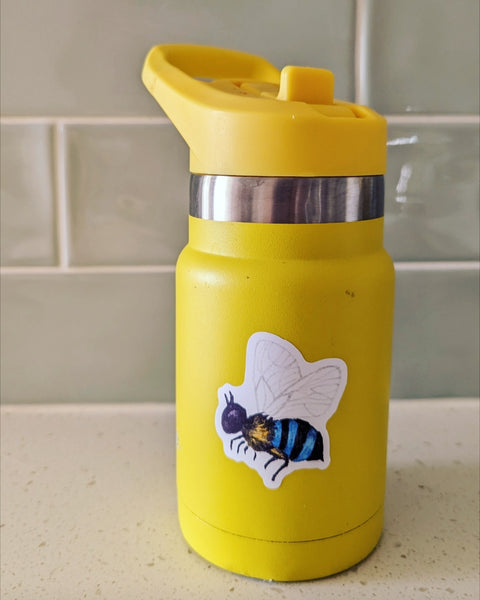 Blue Banded Bee Sticker