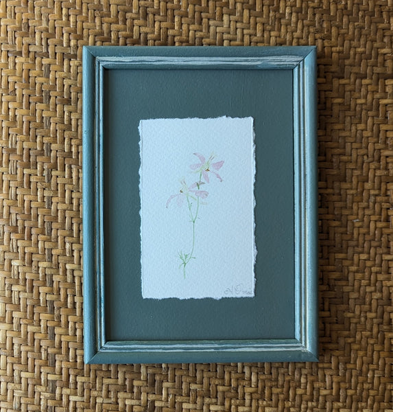 "Larkspur Sprig" original painting
