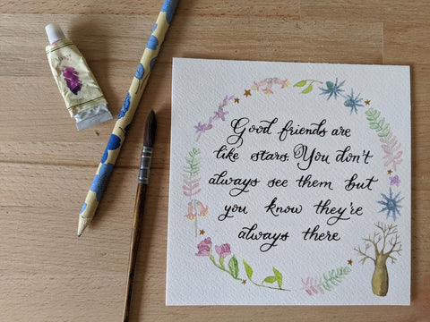 Botanical Quote Wreath